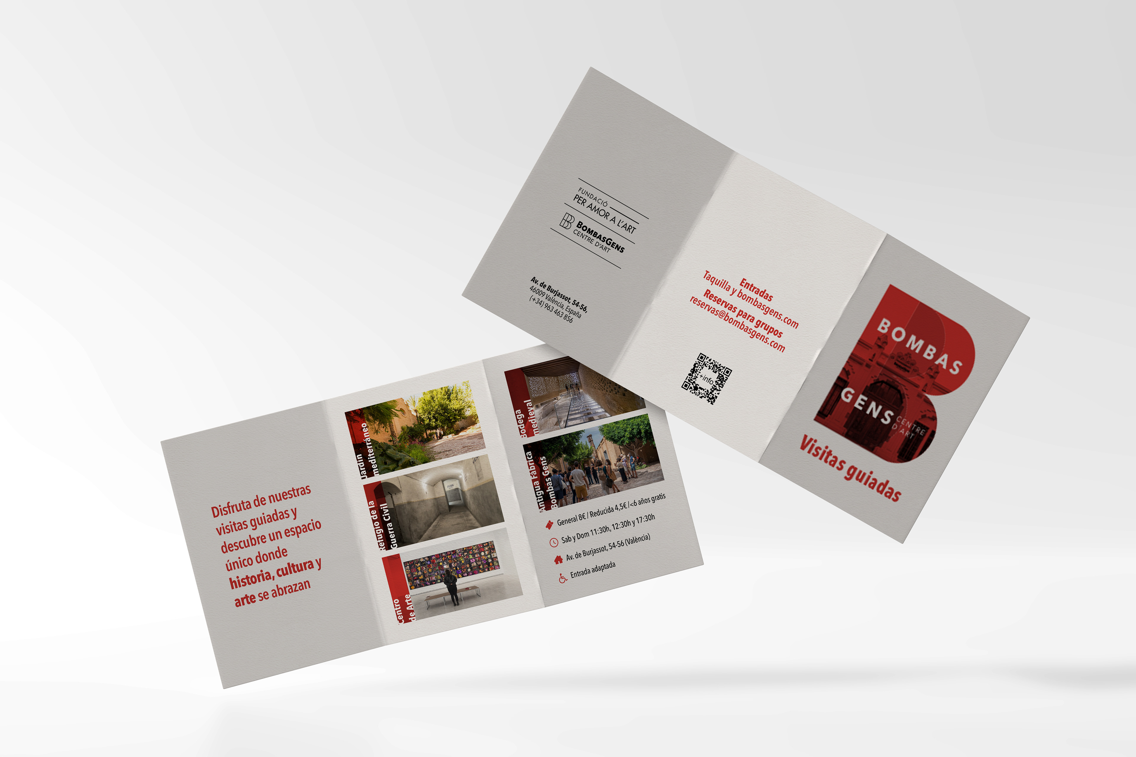 Dirección de arte de la campaña de promoción de las visitas guiadas del Centro de Arte Bombas Gens de Valencia. Freelance