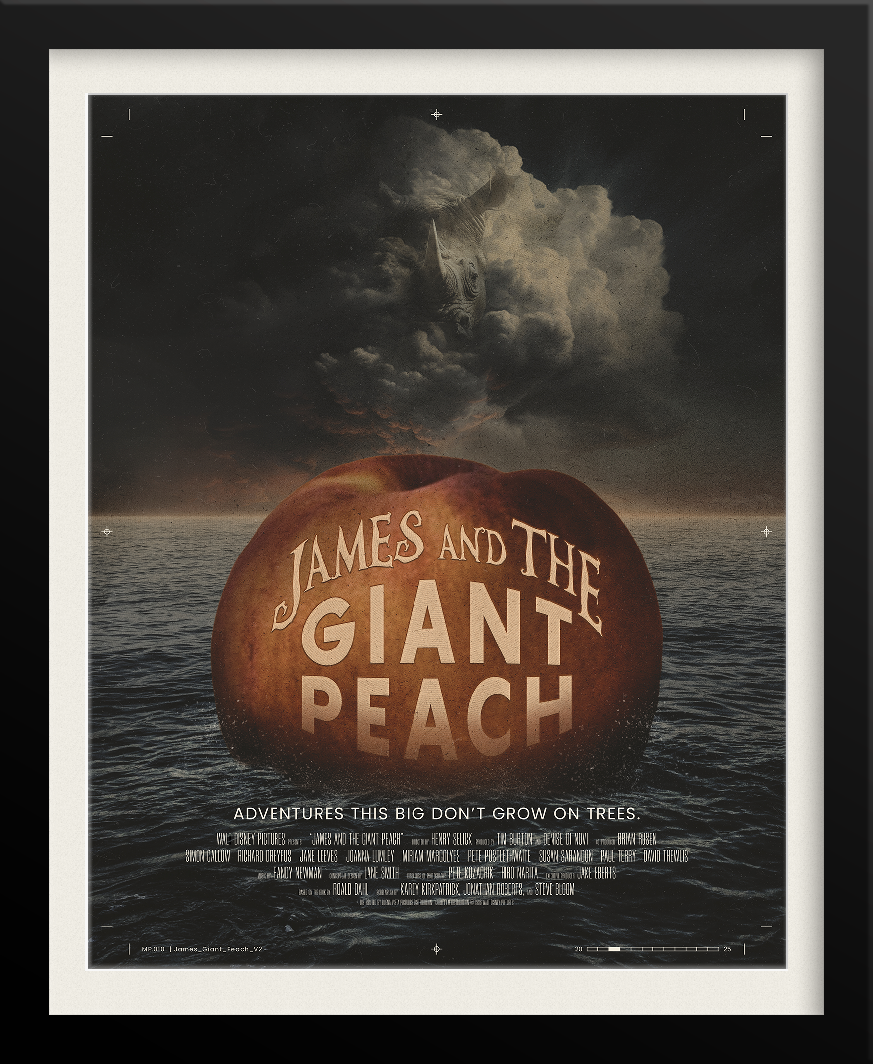 James and the Giant Peach Alternate Movie Poster — Whimsical Graphic Design by Tyler Zent