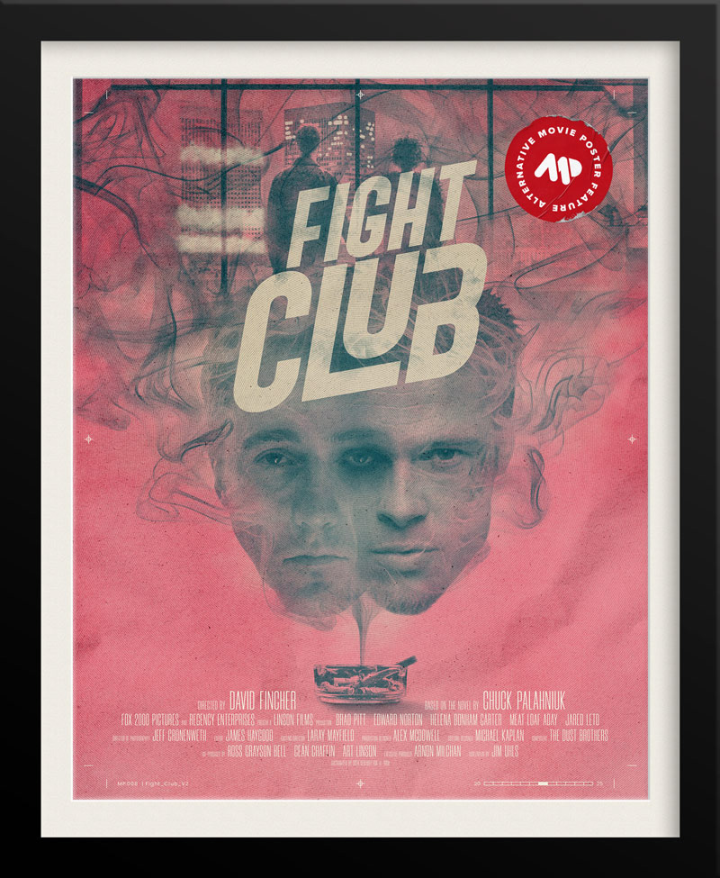 Fight Club Alternate Movie Poster — Gritty Graphic Design by Tyler Zent