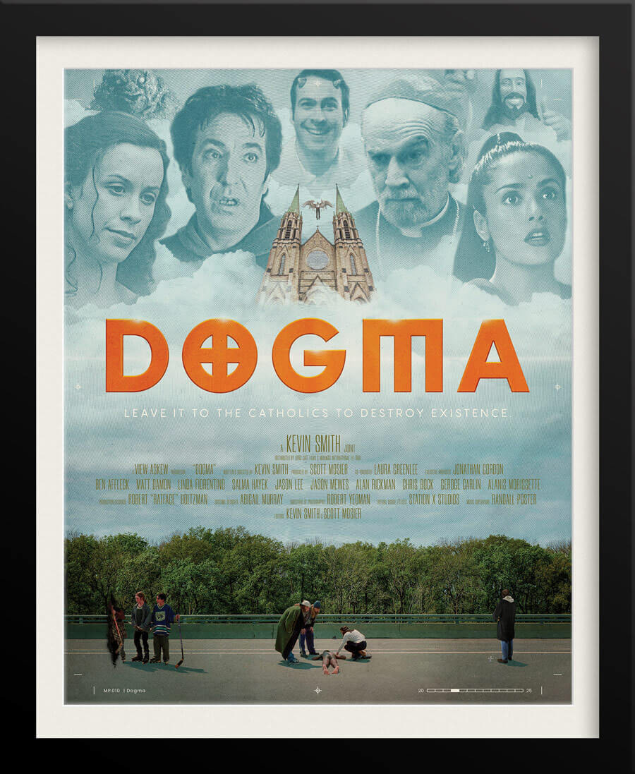 Kevin Smith Dogma Alternate Movie Poster — Bold Graphic Design by Tyler Zent