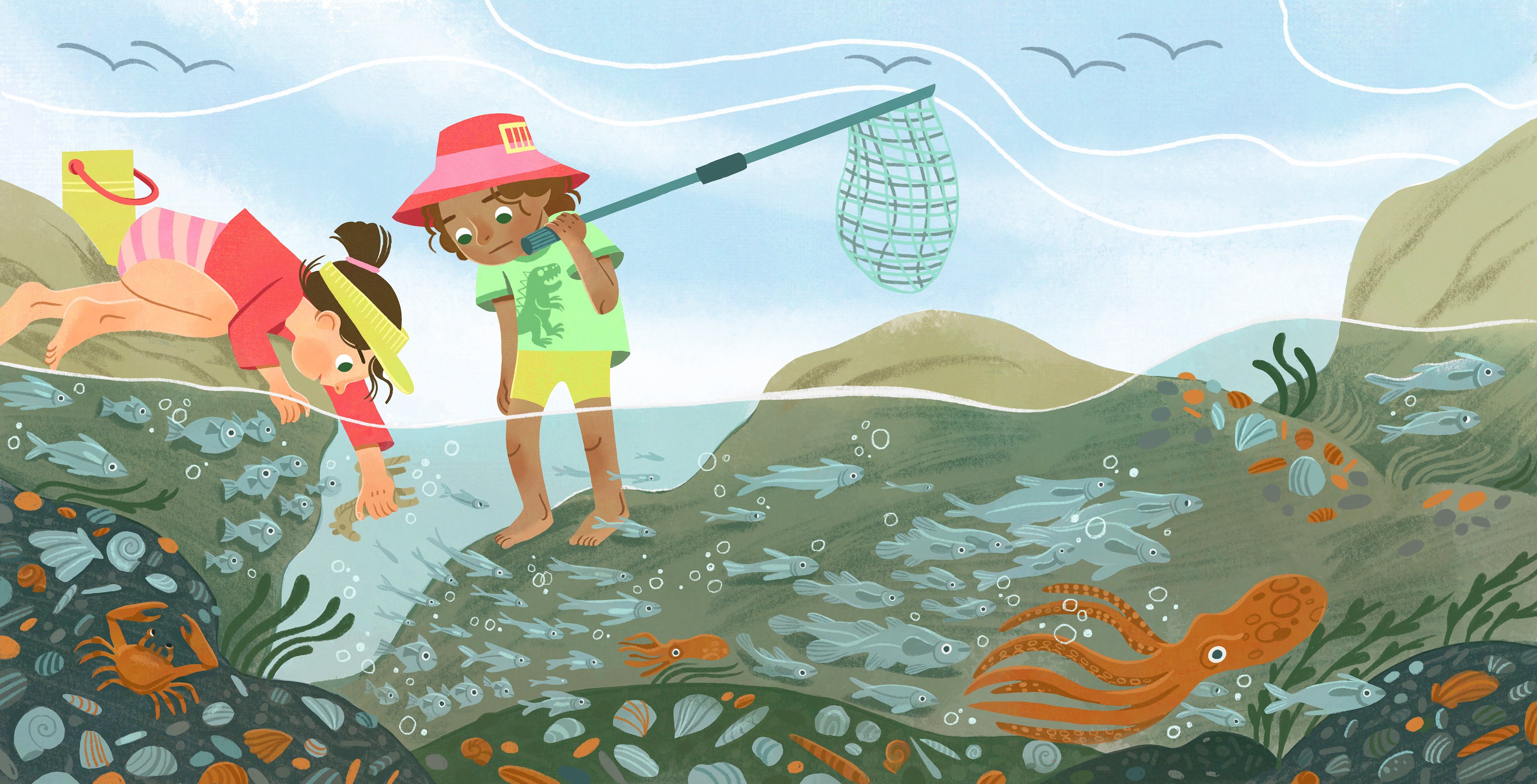 Children by the water