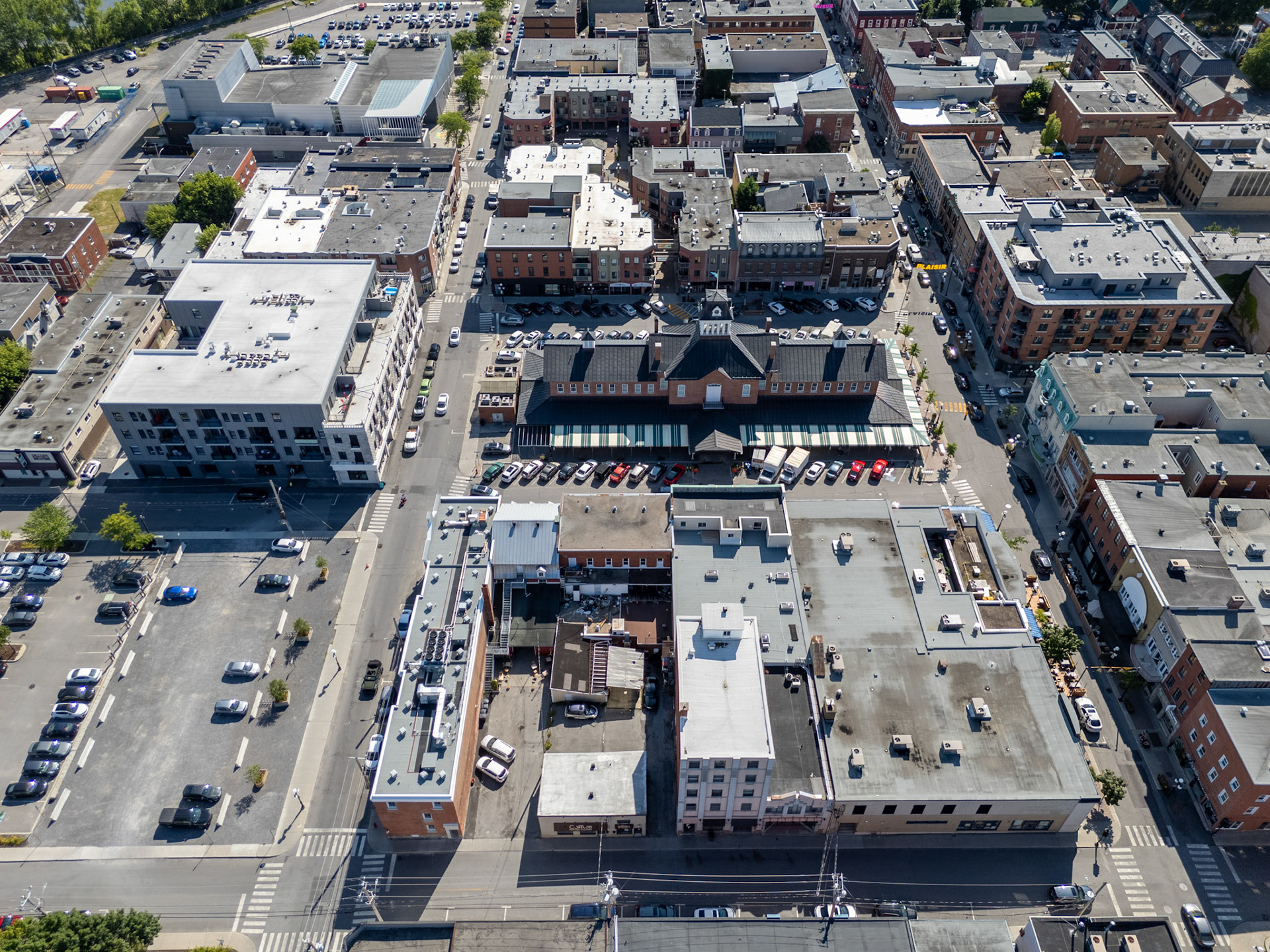 Place Frontenac vue aérienne
