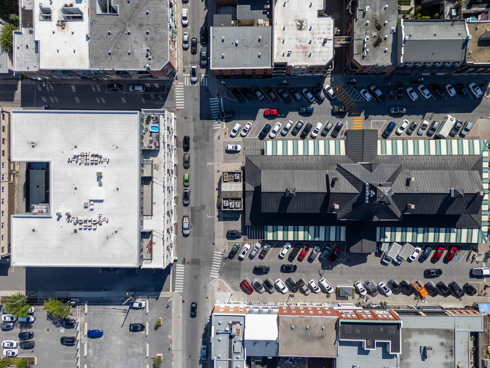 Place Frontenac vue aérienne