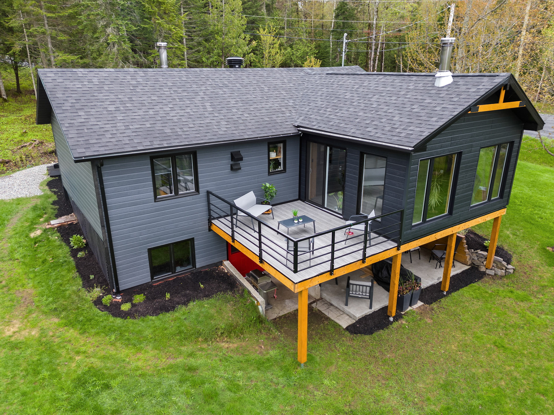 Unifamilial vue sur l'eau