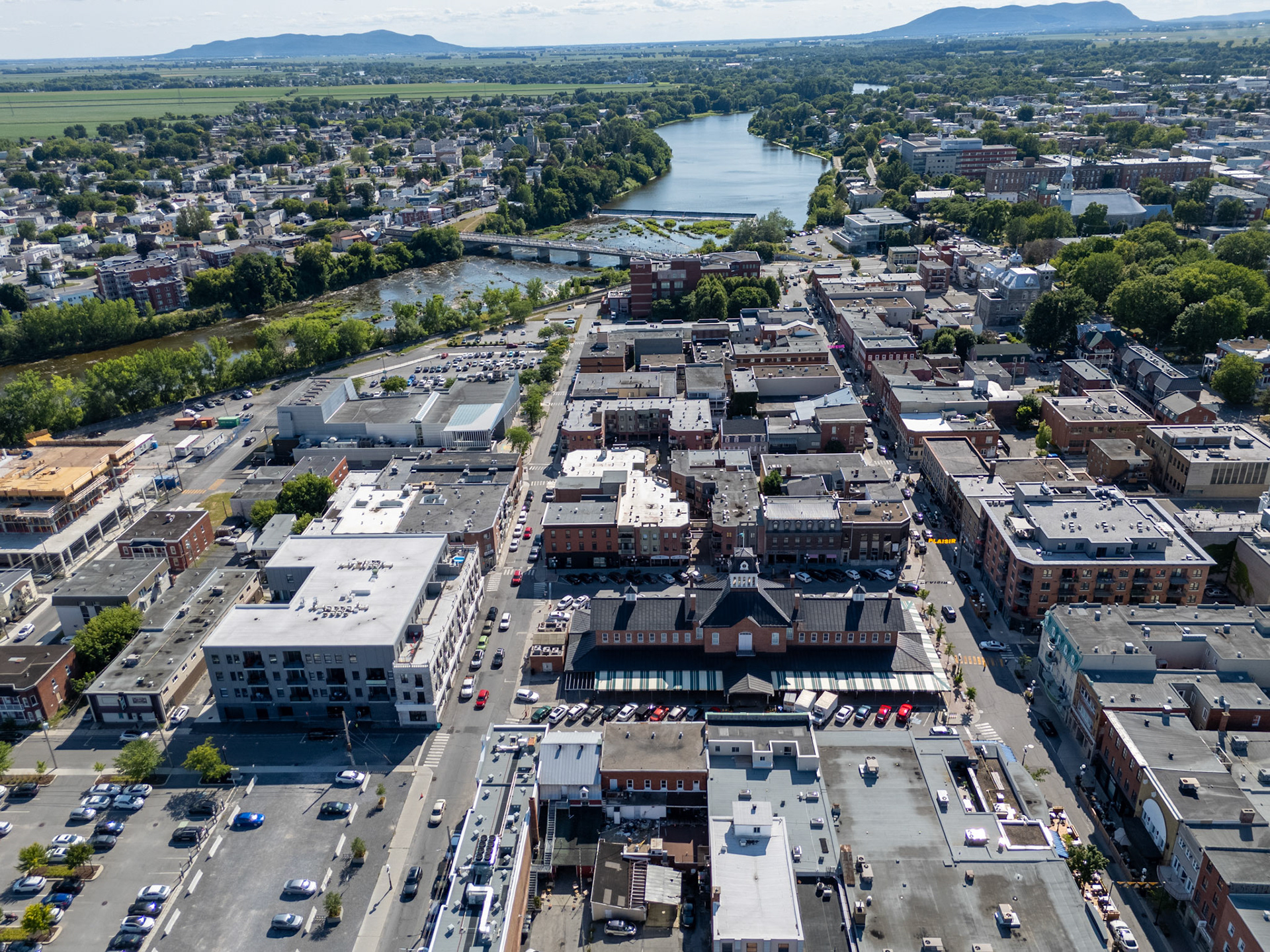 Place Frontenac vue aérienne