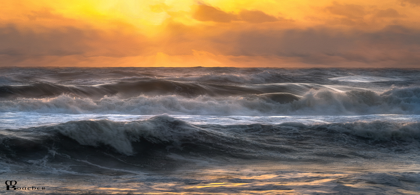 Stormy seas at St Augustine beach