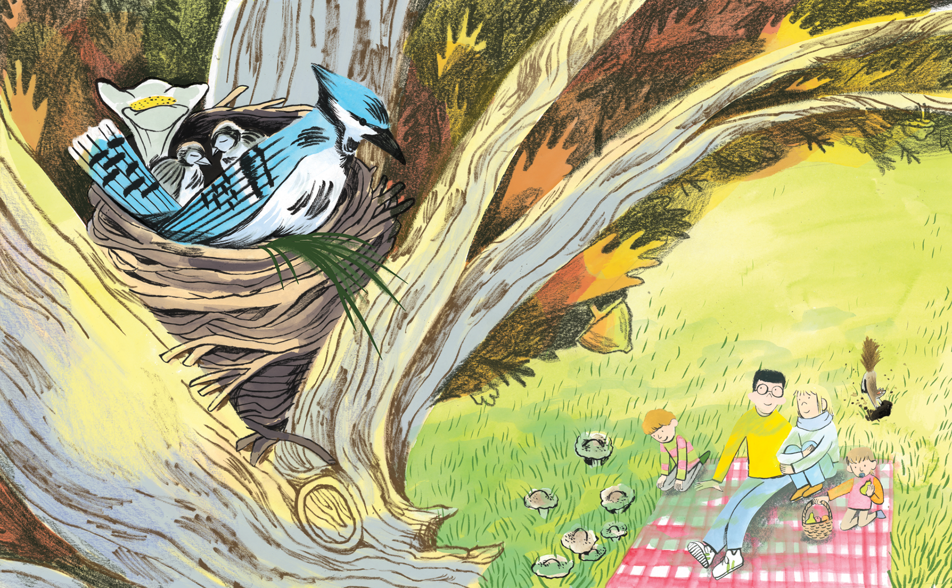 Illustration from "The Little Oak"