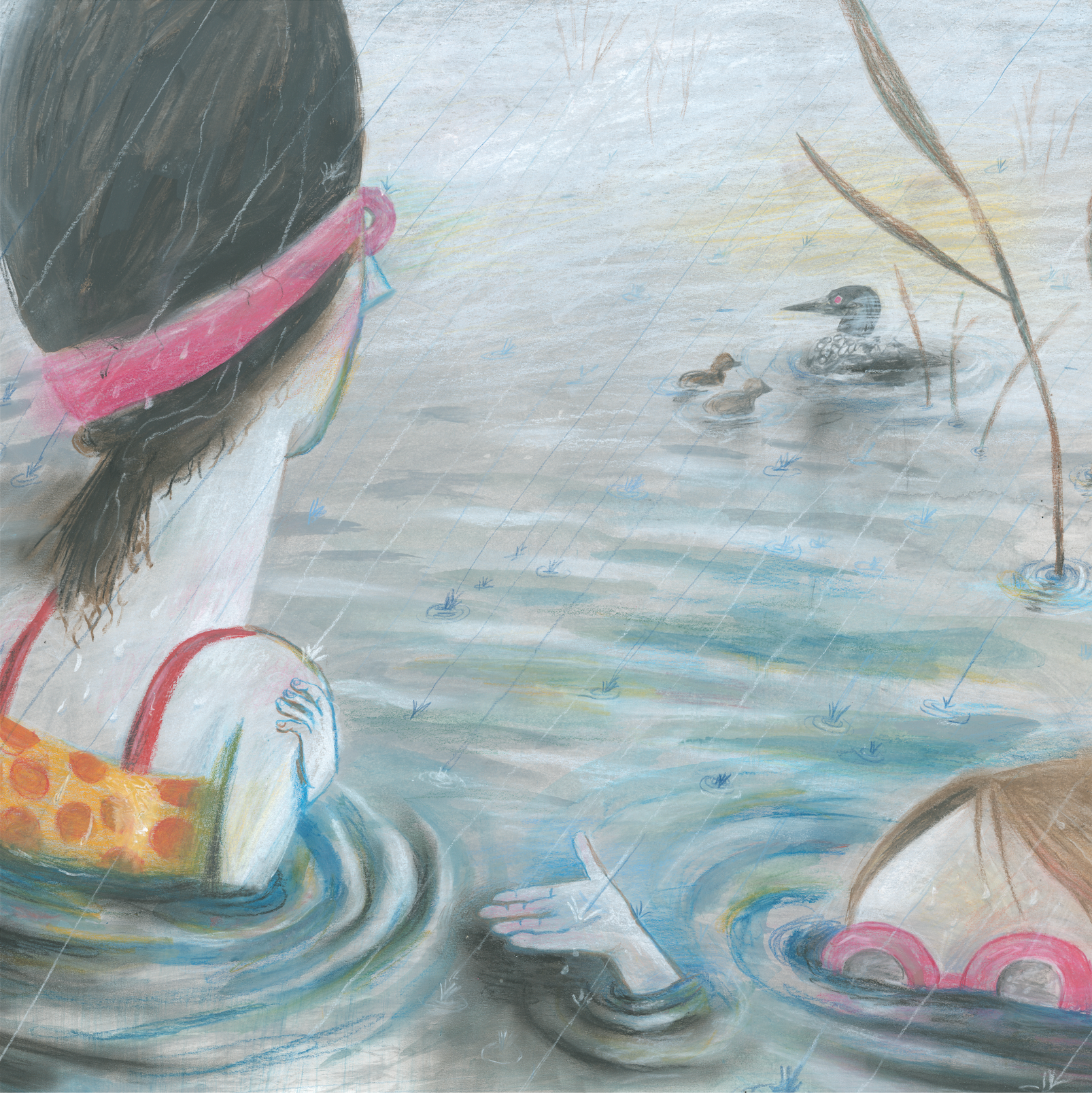 Illustration from "Loon Song" - personal work