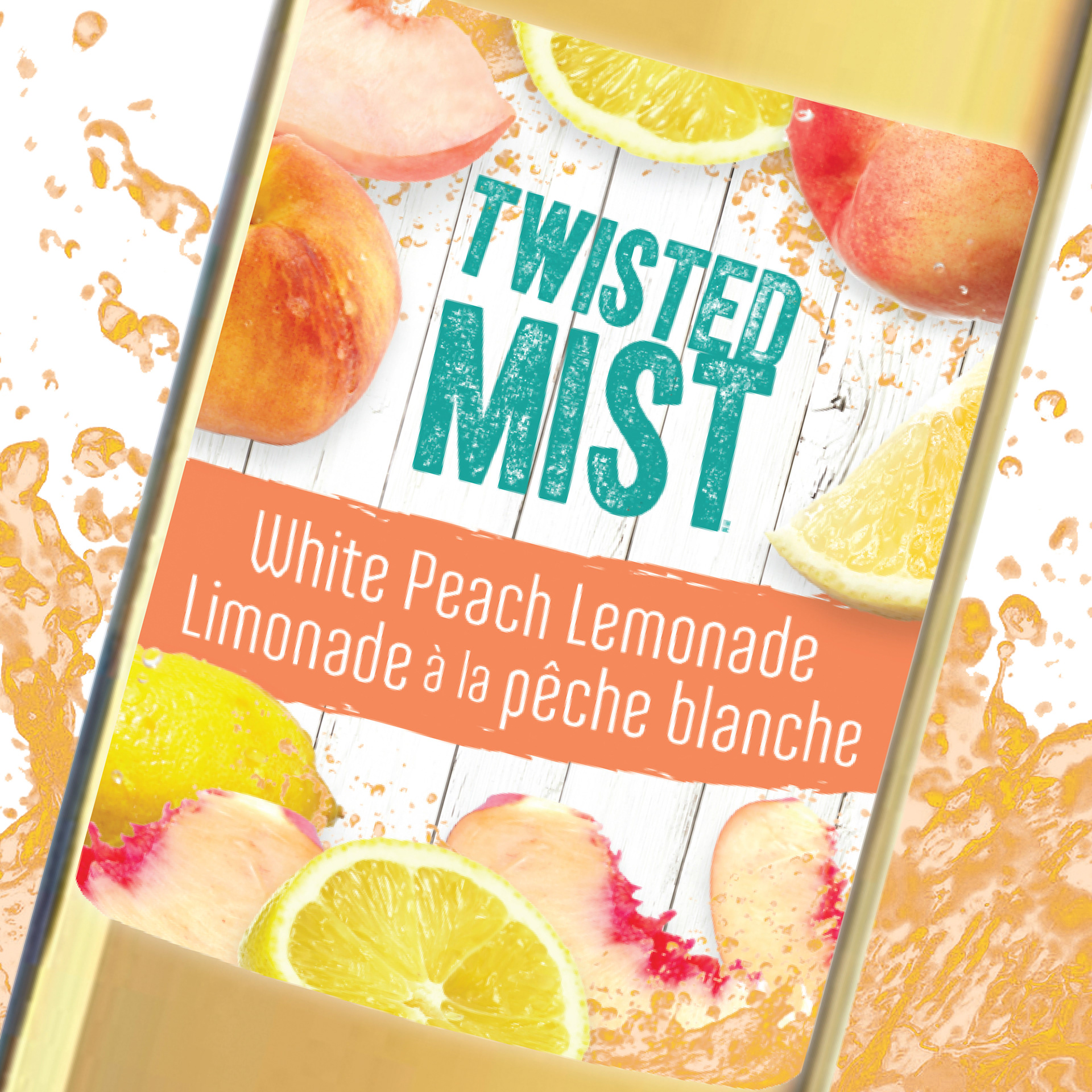 TM WHITE PEACH LEMONADE | LABEL DESIGN