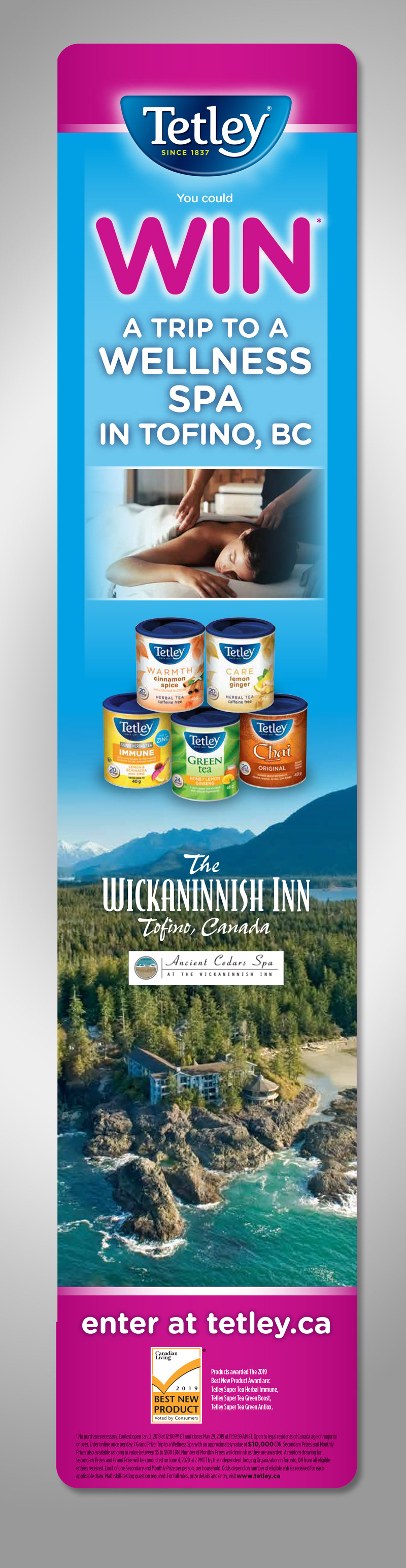 TETLEY WELLNESS CONTEST | DISPLAY INSERT