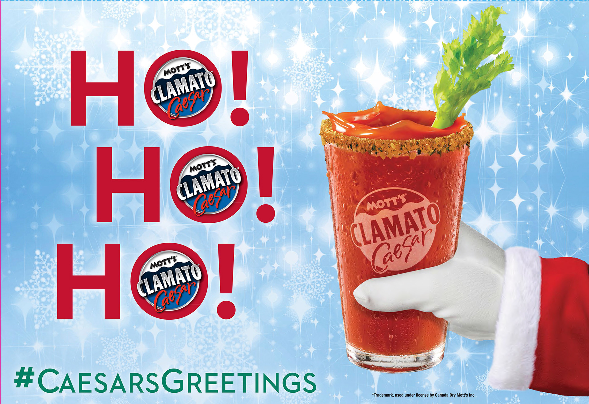 motts clamato holiday poster