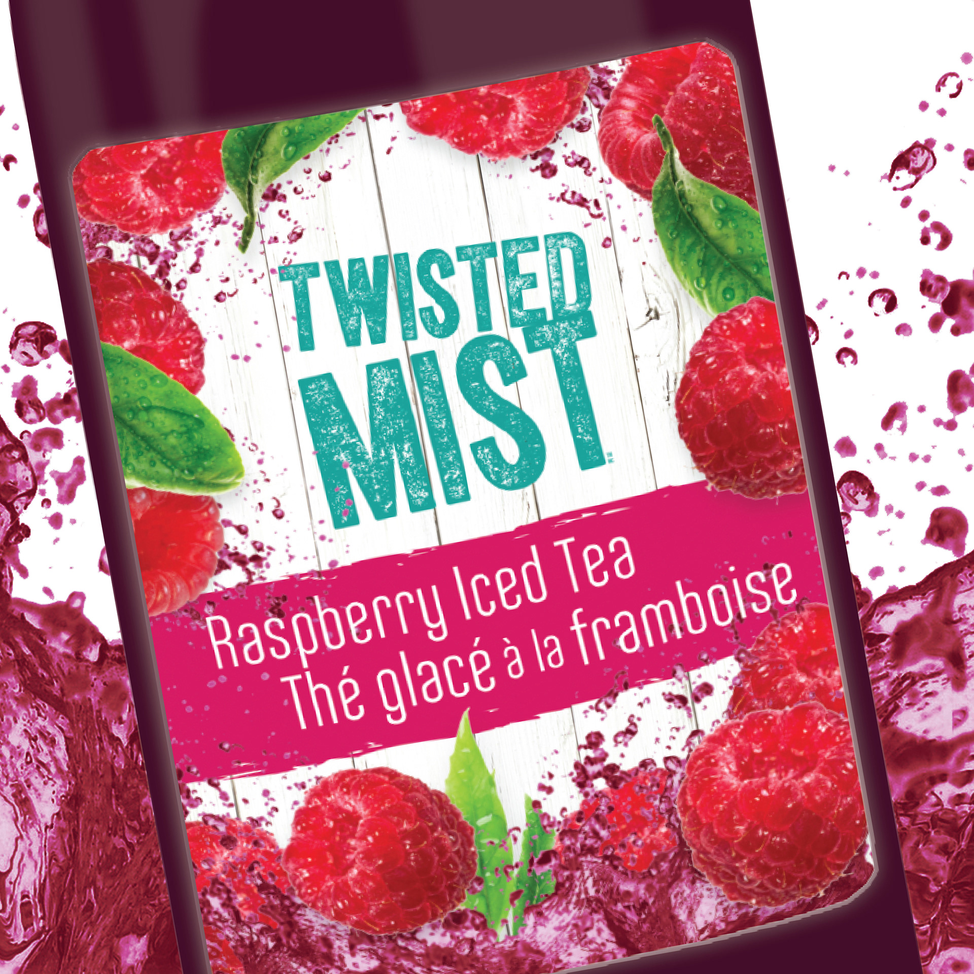TM RASPBERRY ICED TEA | LABEL DESIGN