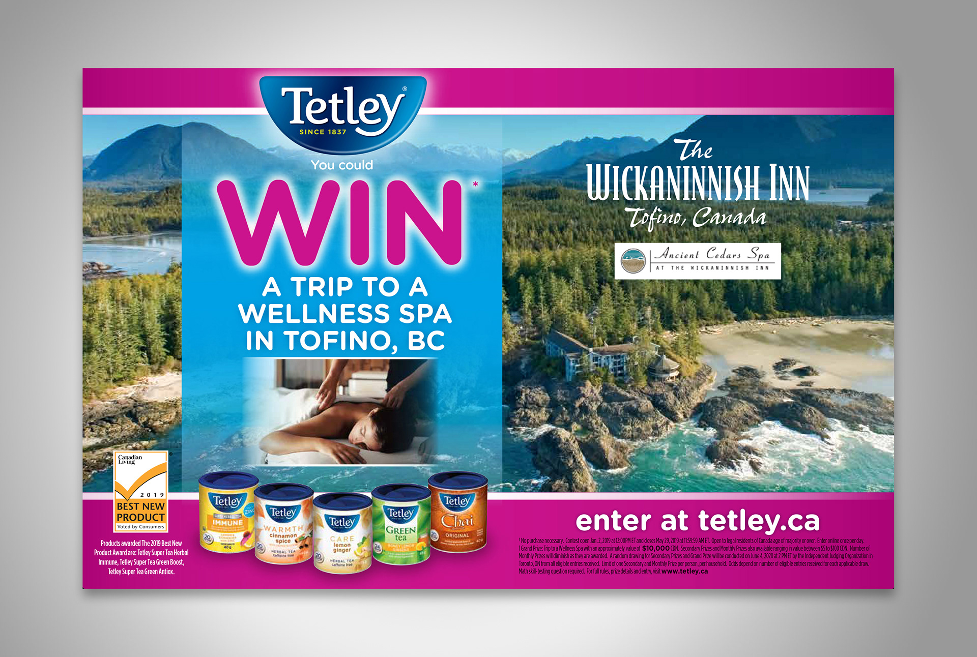 TETLEY WELLNESS CONTEST | DISPLAY INSERT