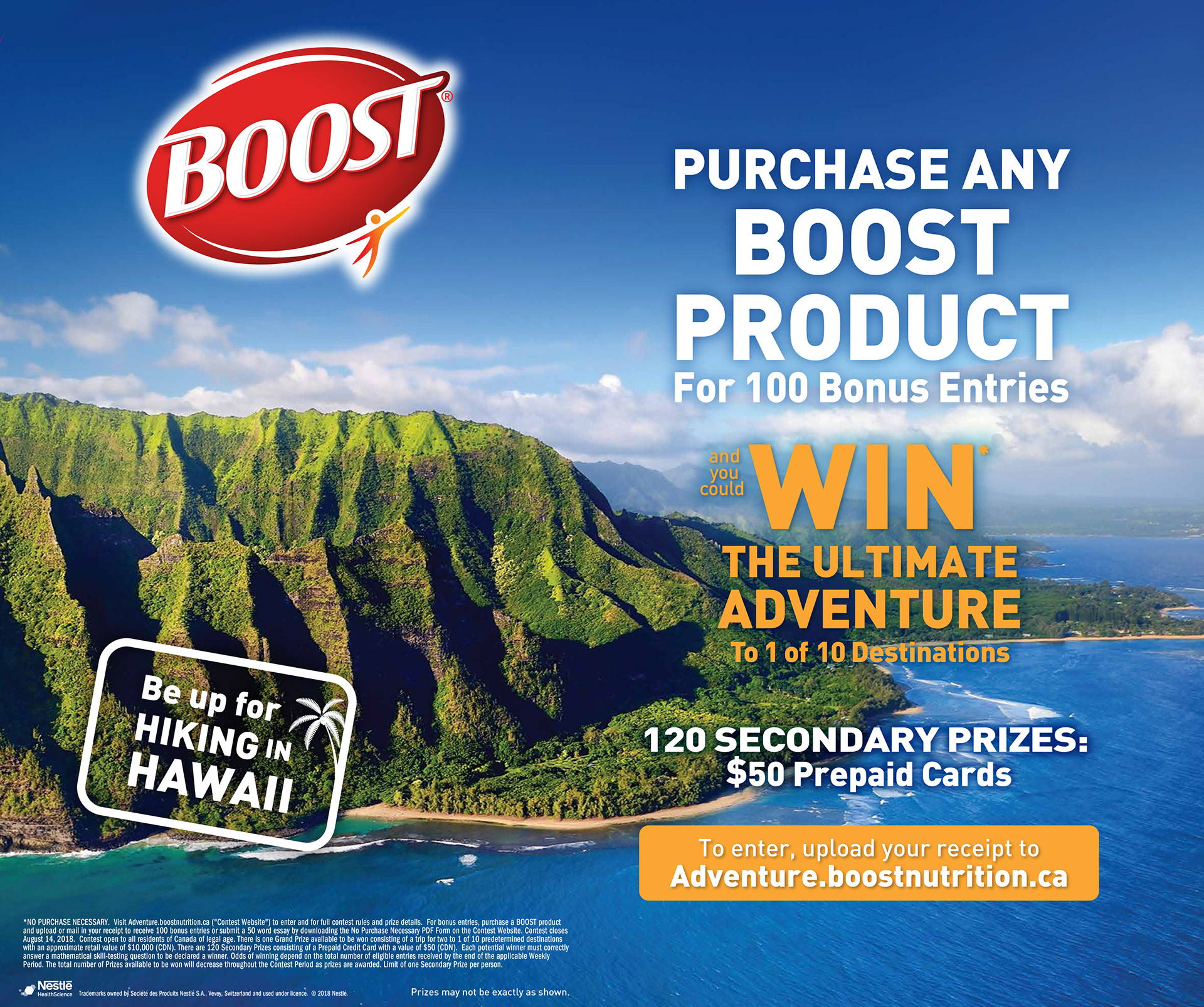 BOOST ULTIMATE ADVENTURE CONTEST | HEADER CARD
