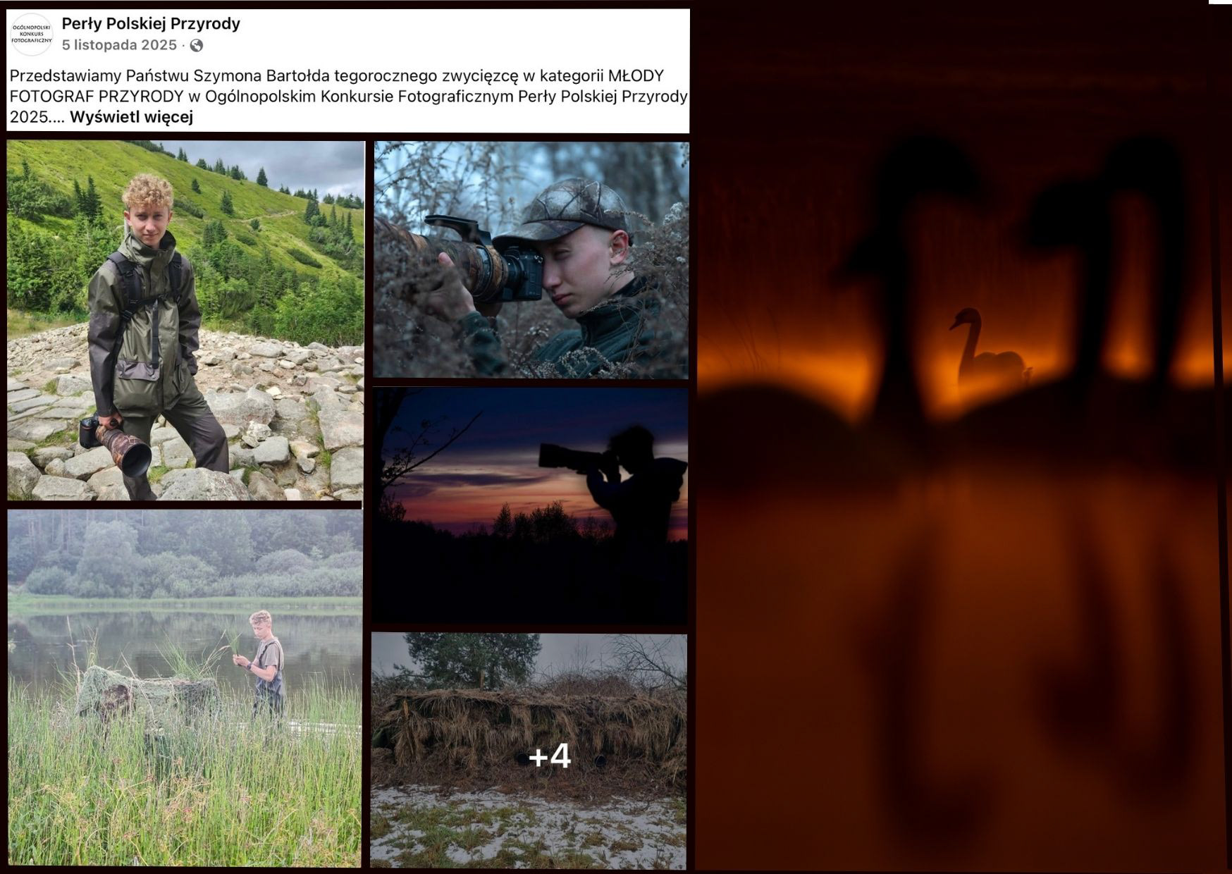 1 miejsce w kat. młodzież w konkursie fotograficznym Perły Polskiej przyrody