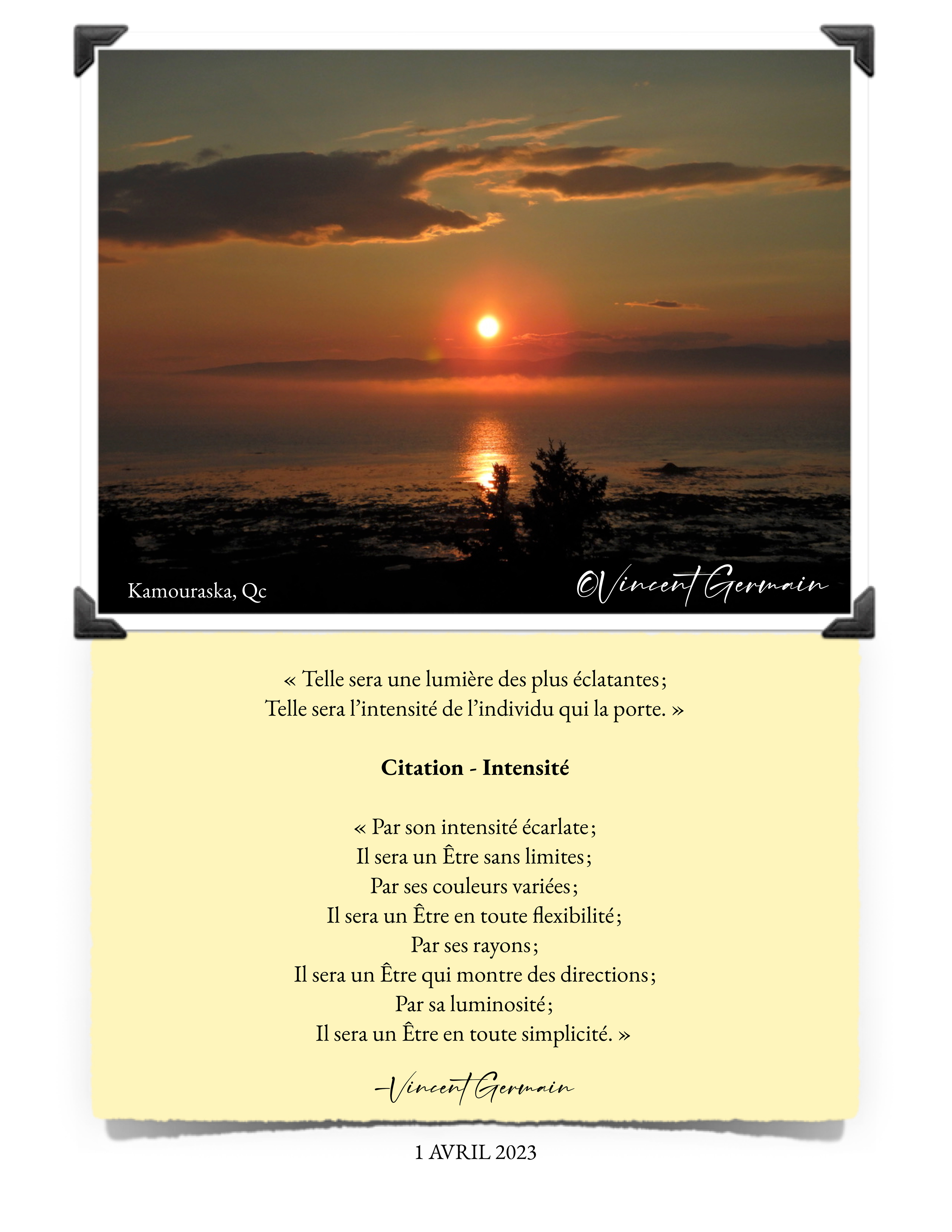 Citation - Intensité