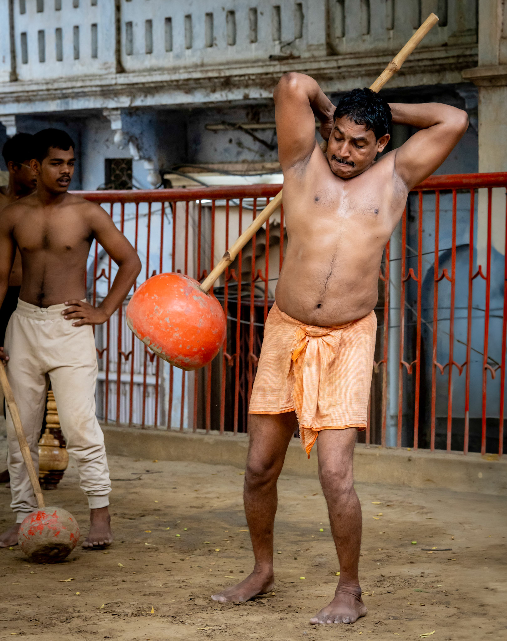 Wrestlers training in Varanasi