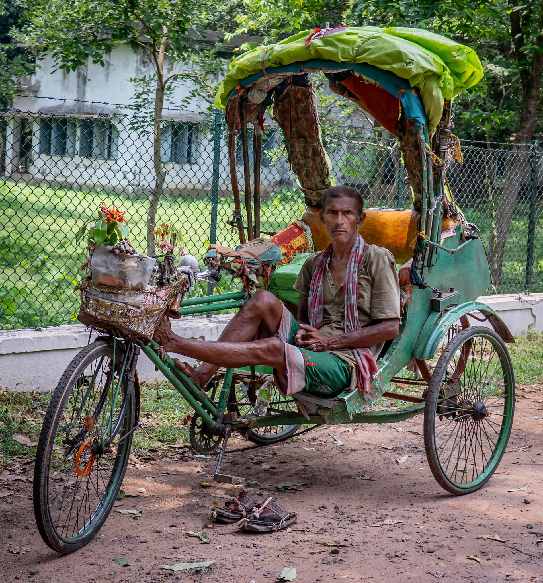 Rickshaw driver in Santiniketan