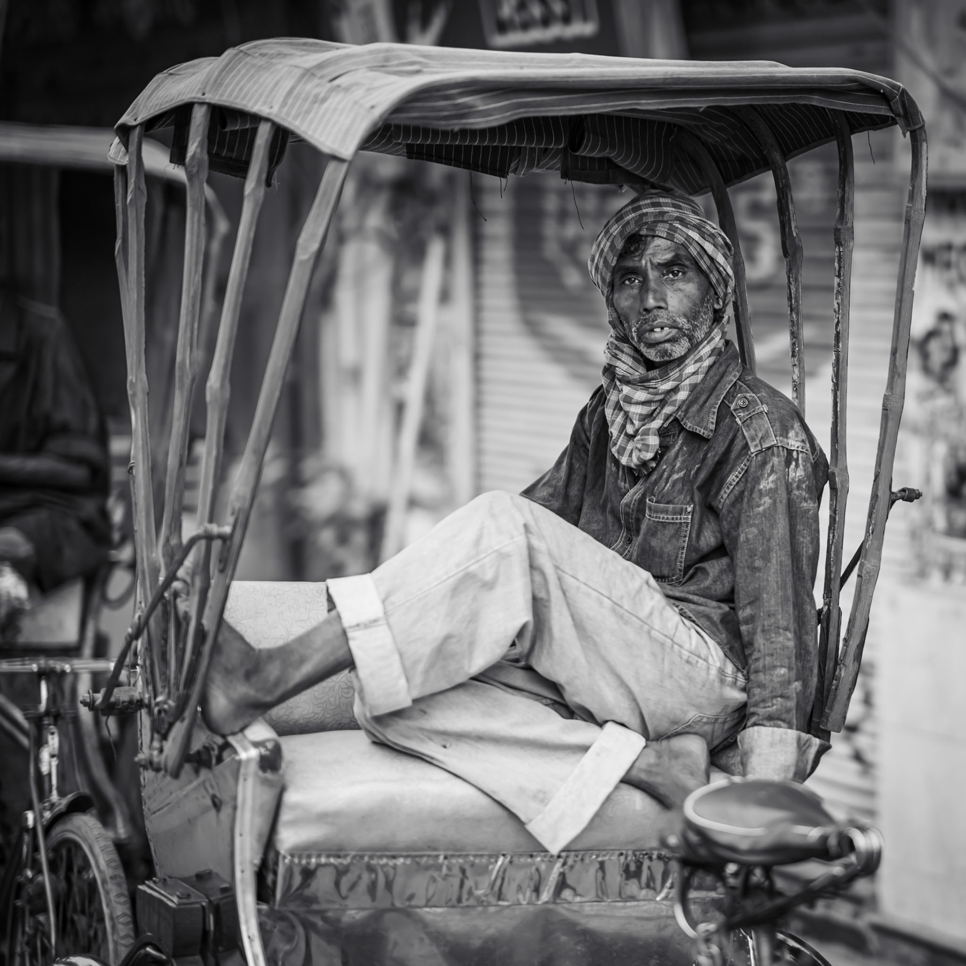Rickshaw driver in Varanasi