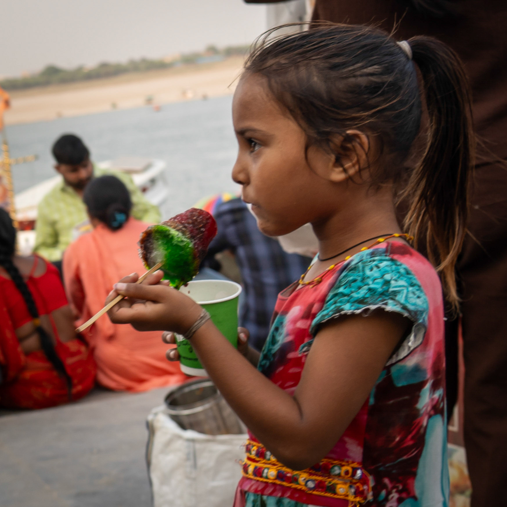 Sno-Cone by the Ganges in Varanasi
