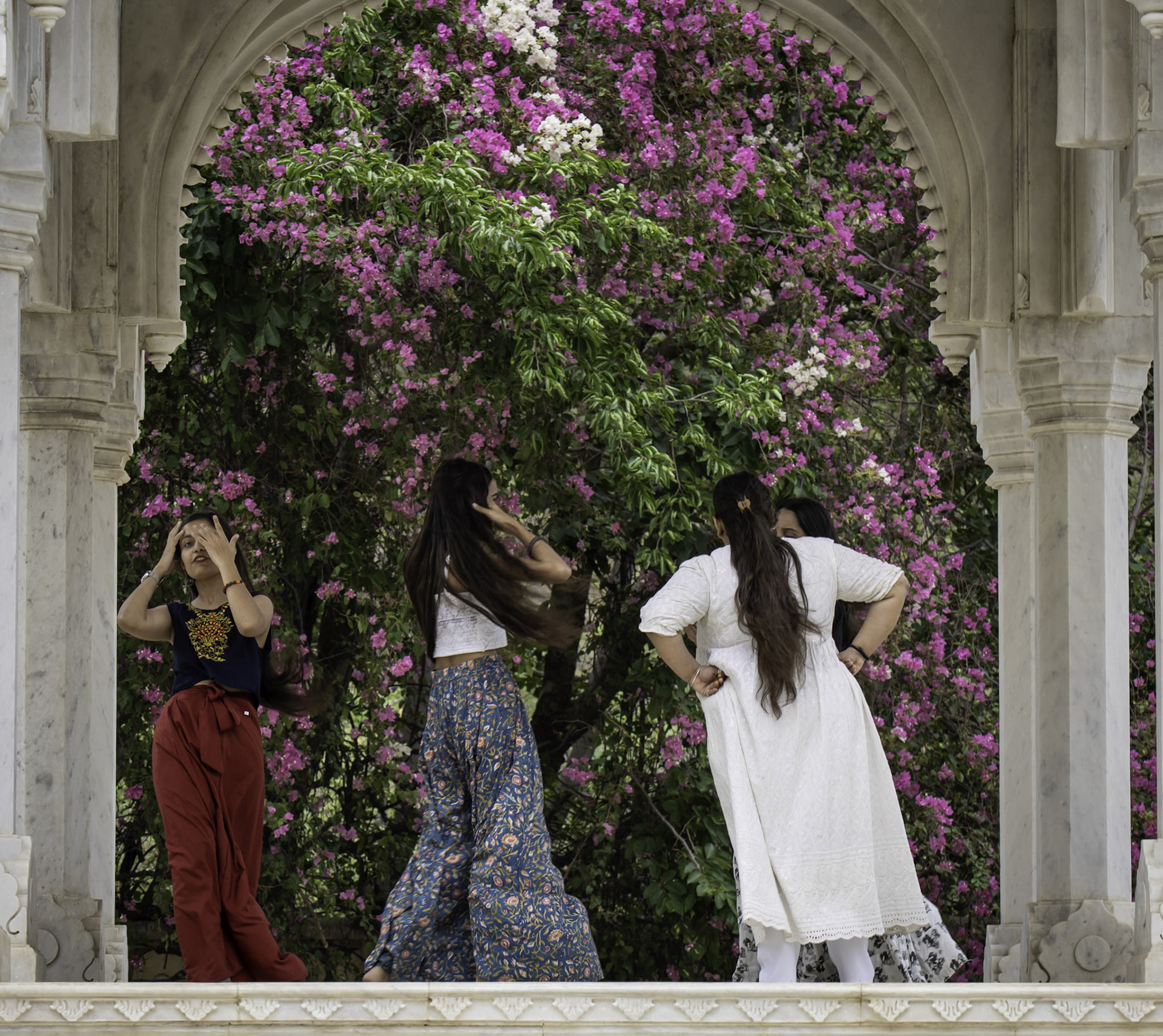 Girls dancing at the Royal Gaitor Tumbas Jaipur