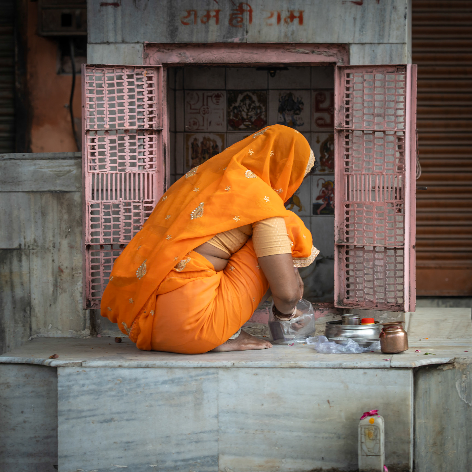 Early Morning Offering in Jaipur
