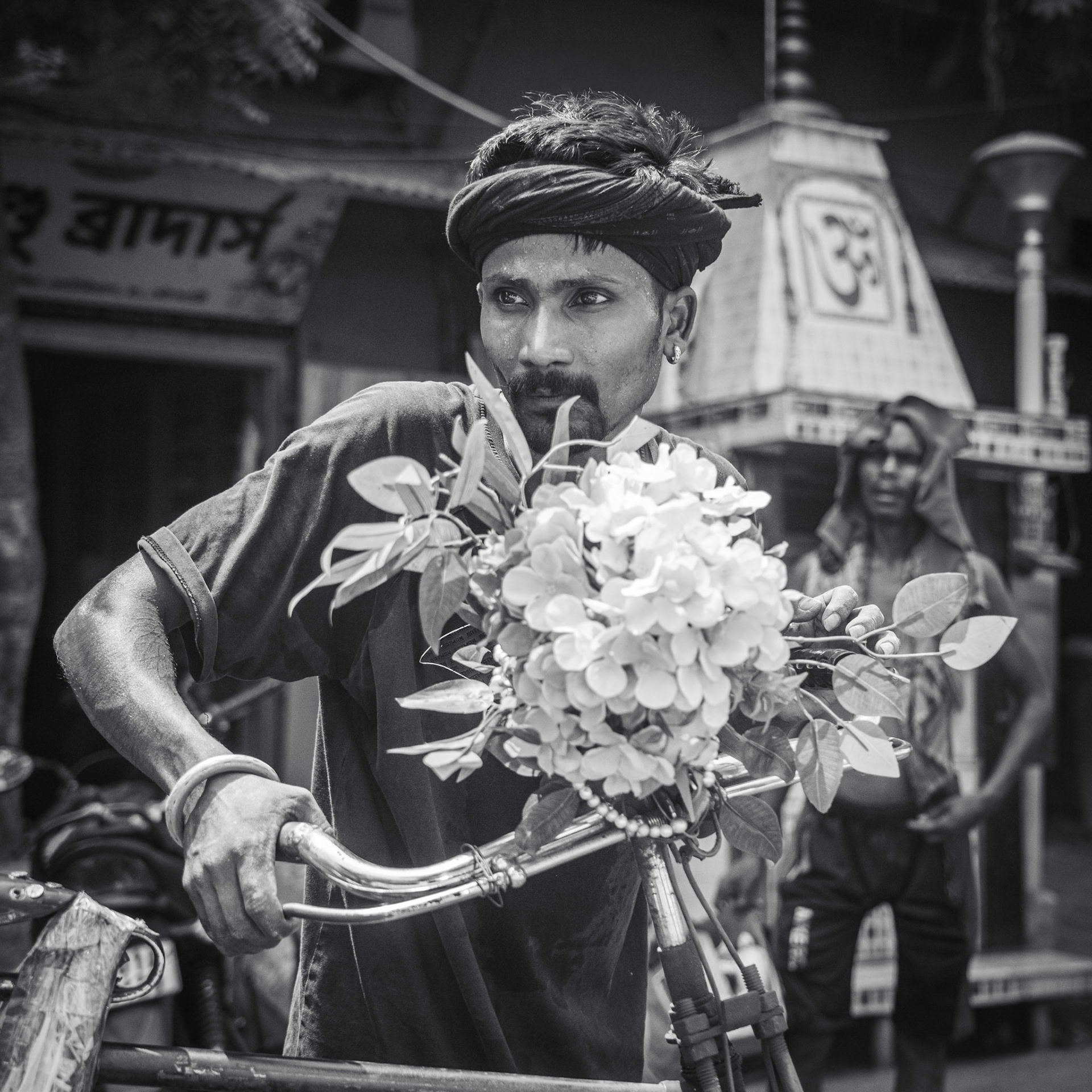 Bike ride in Santiniketan