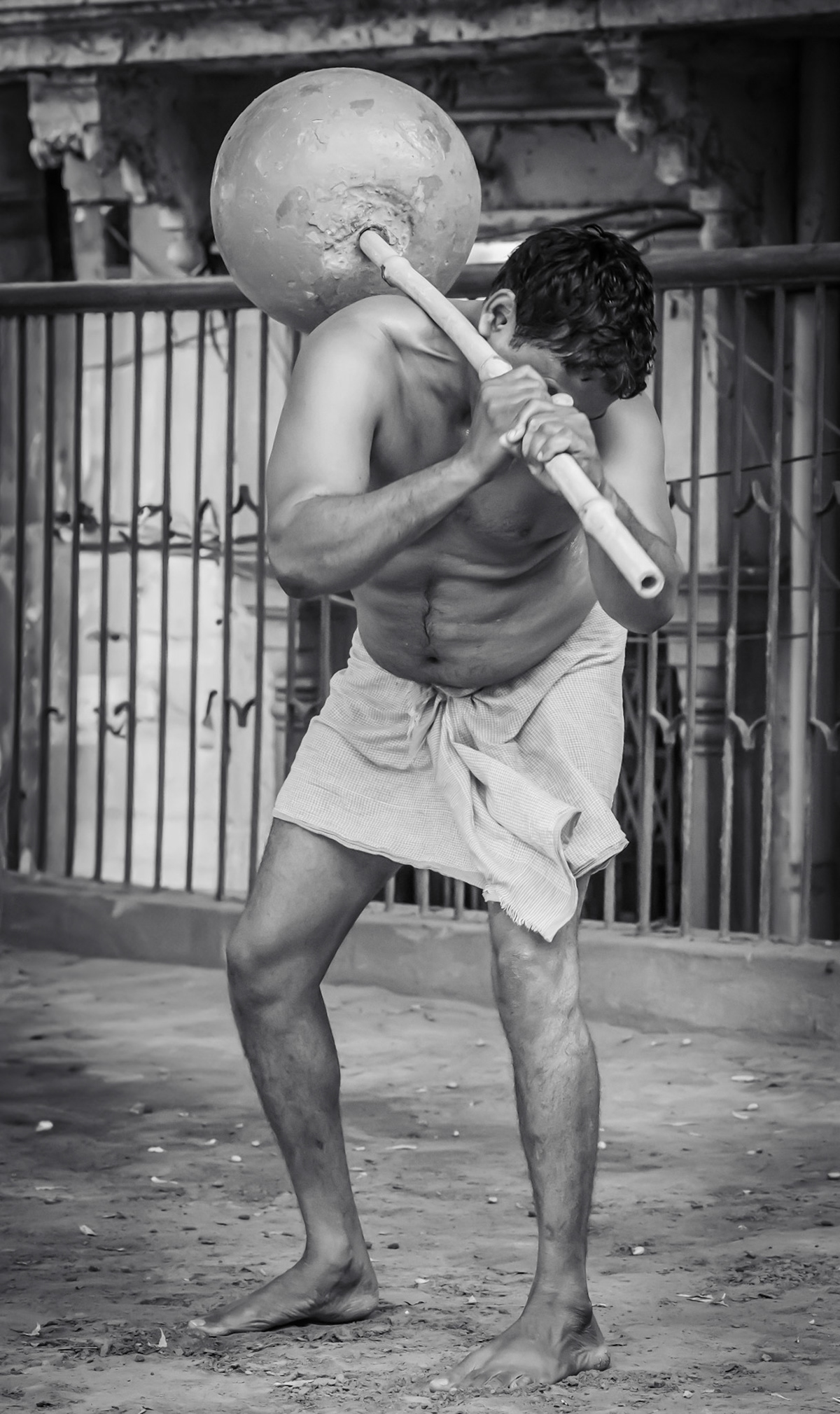 Wrestlers training in Varanasi