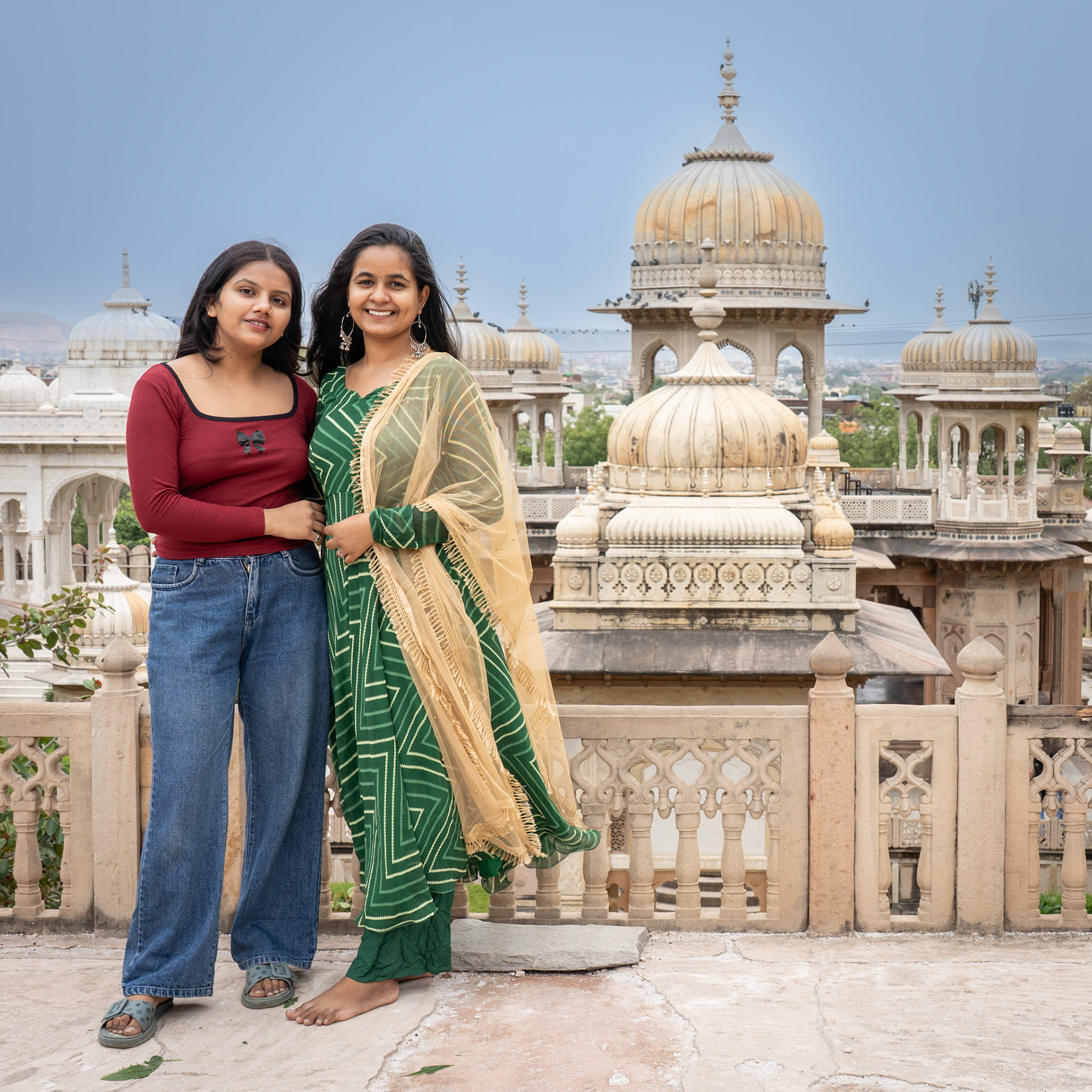 Close Friends at the Royal Gaitor Tumbas Jaipur