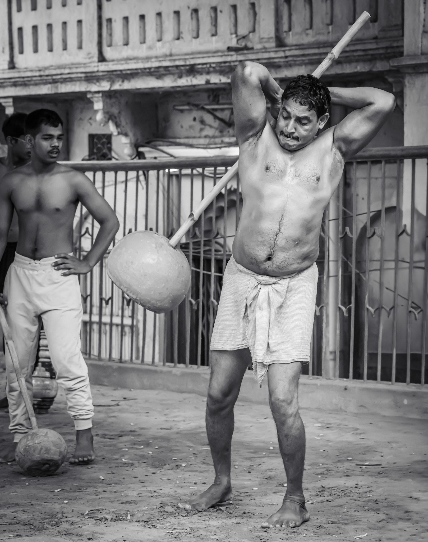 Wrestlers training in Varanasi