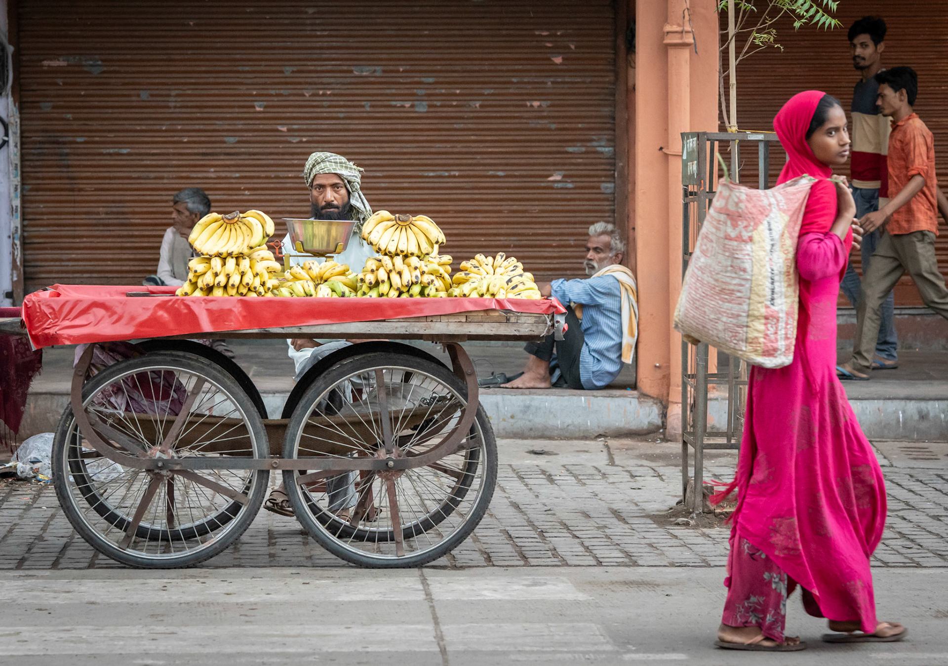 Banana Shopping in Fuchsia 