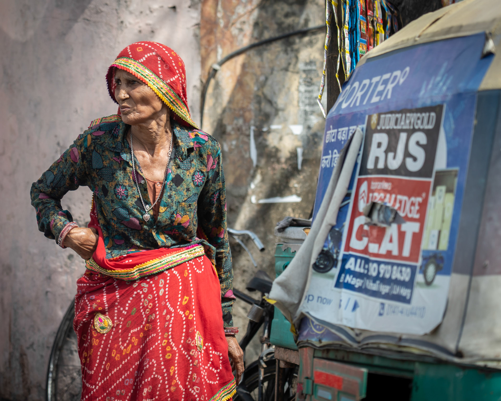 Waiting for an Uber in Varanasi