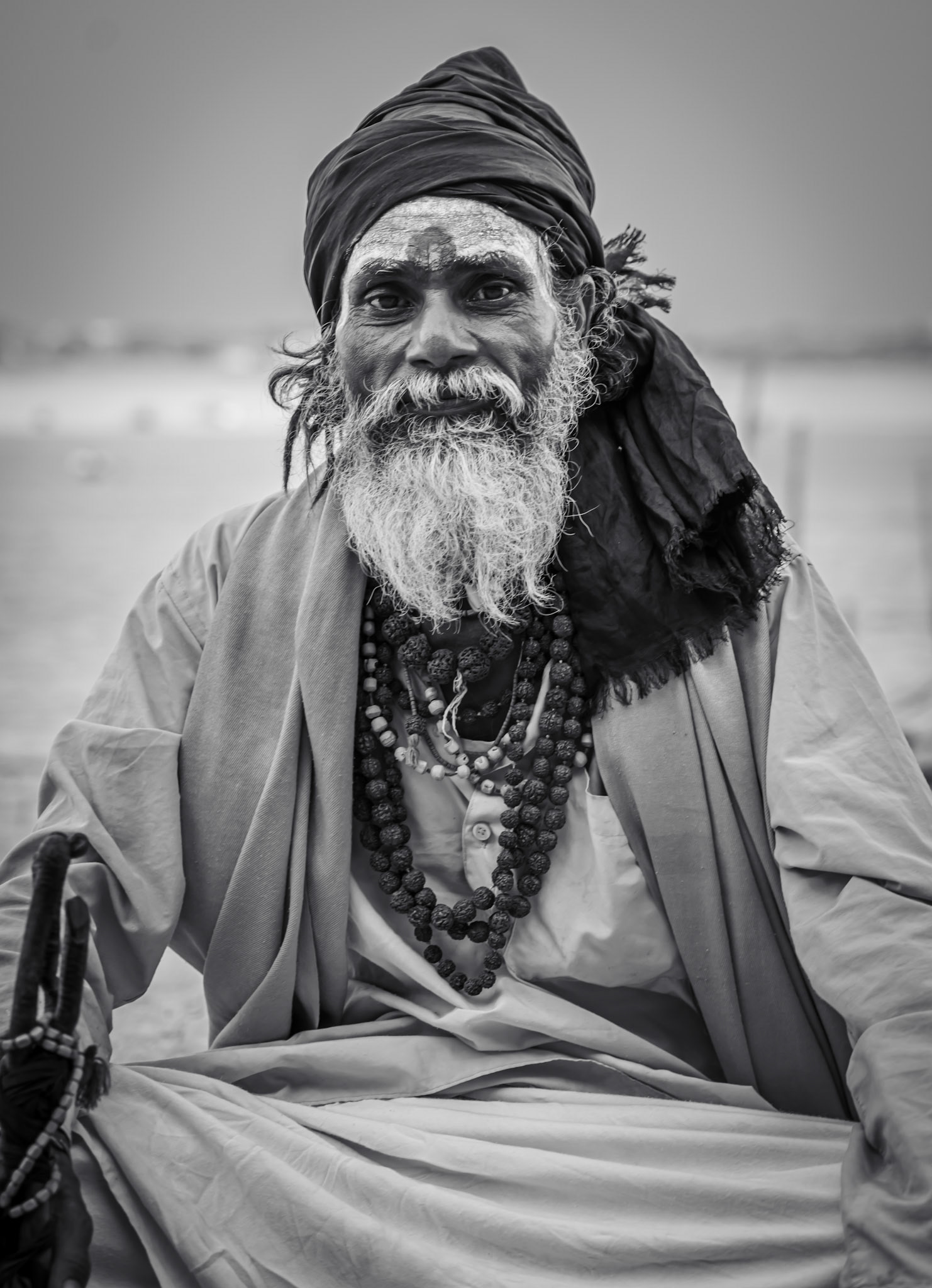 Sadhu by the Ganges in Varanasi