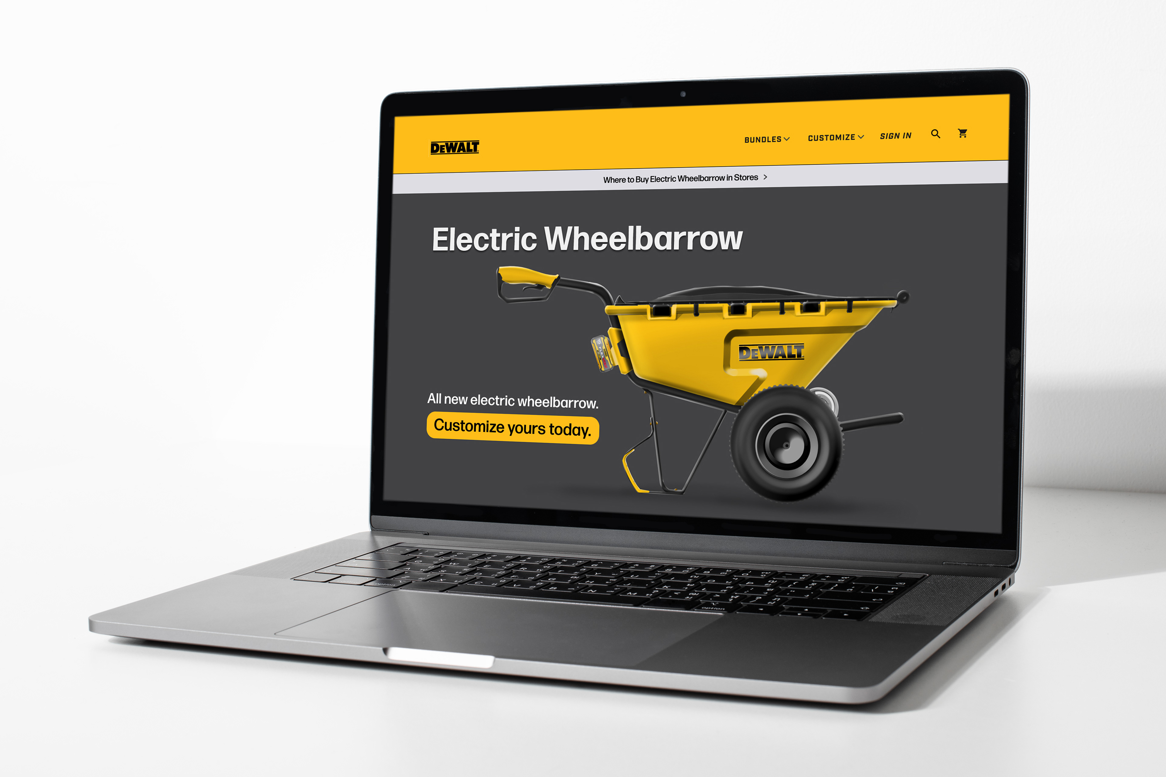 Landing page.