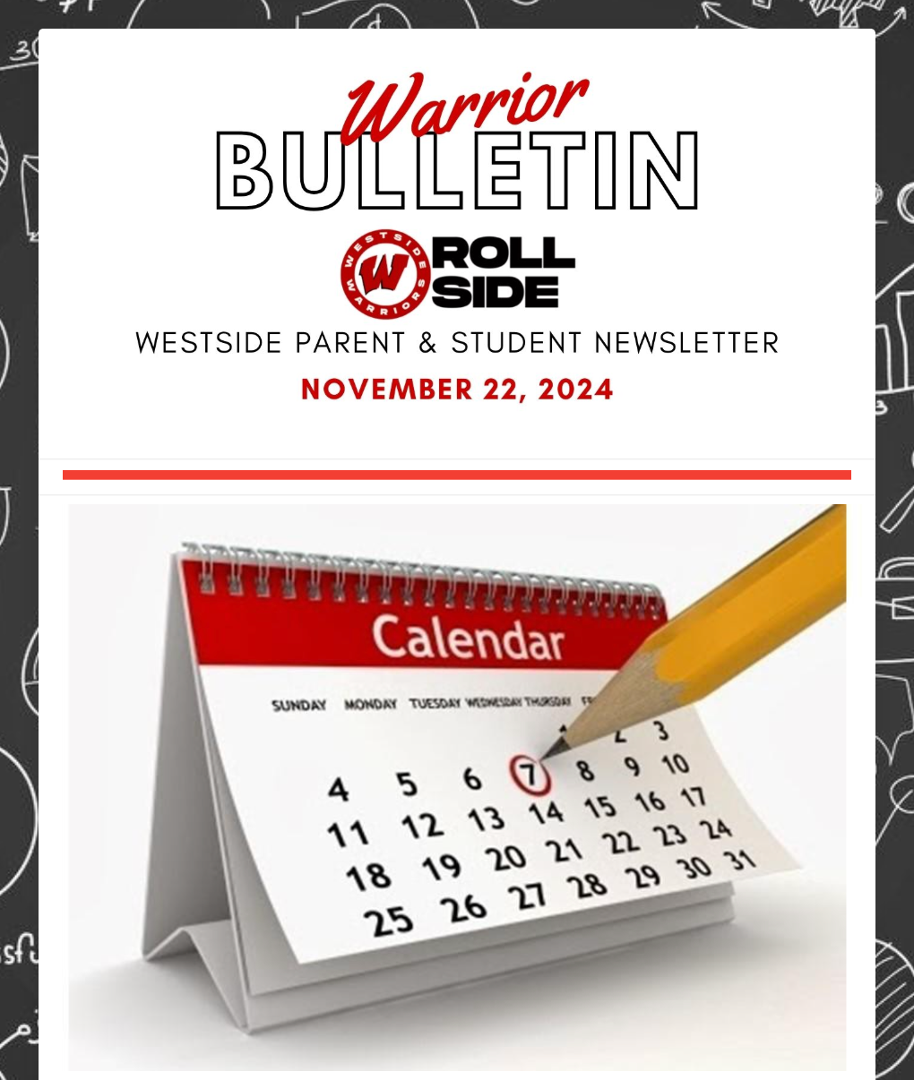 November 22, 2024 Warrior Bulletin