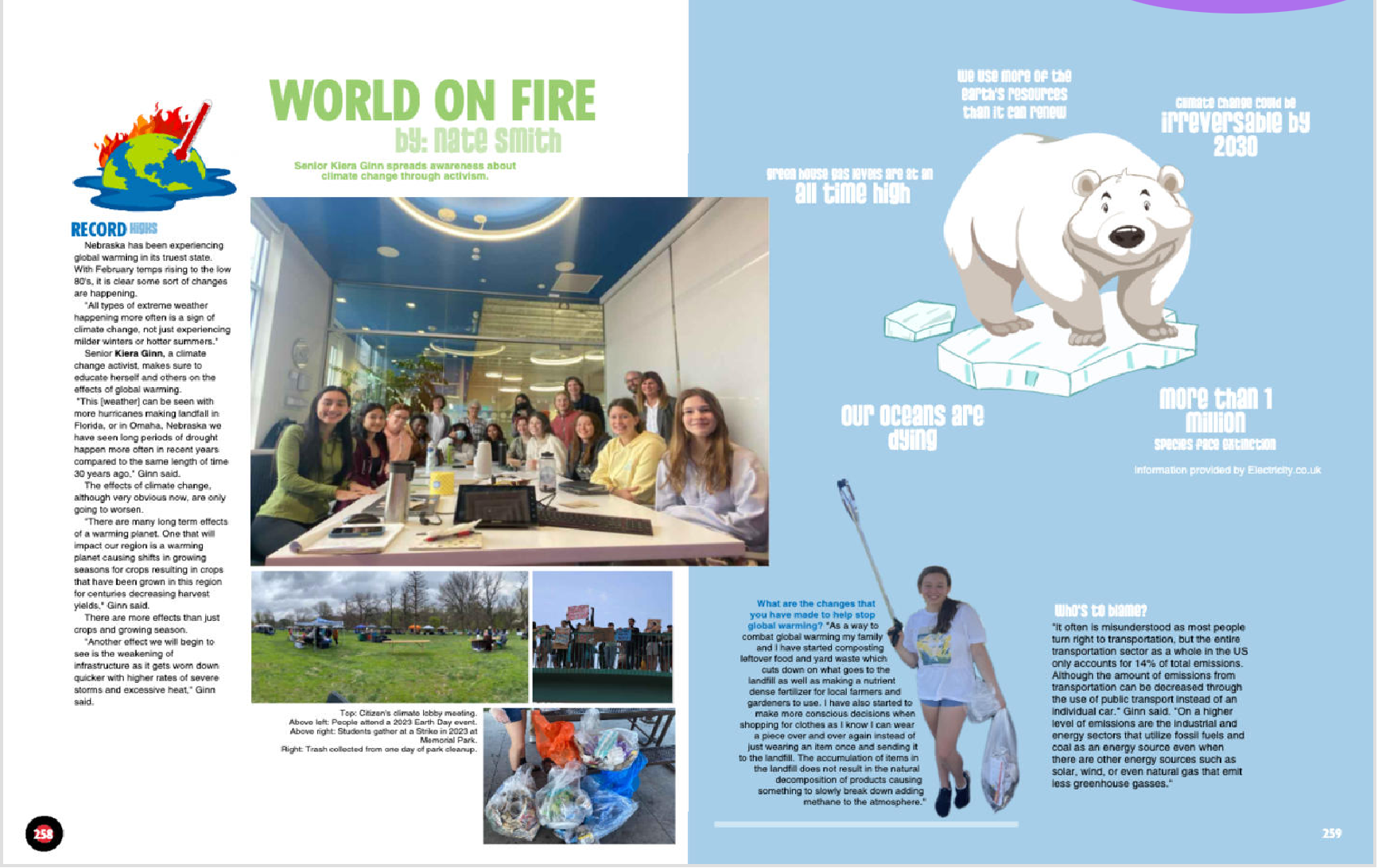 Global Warming Yearbook Spread
