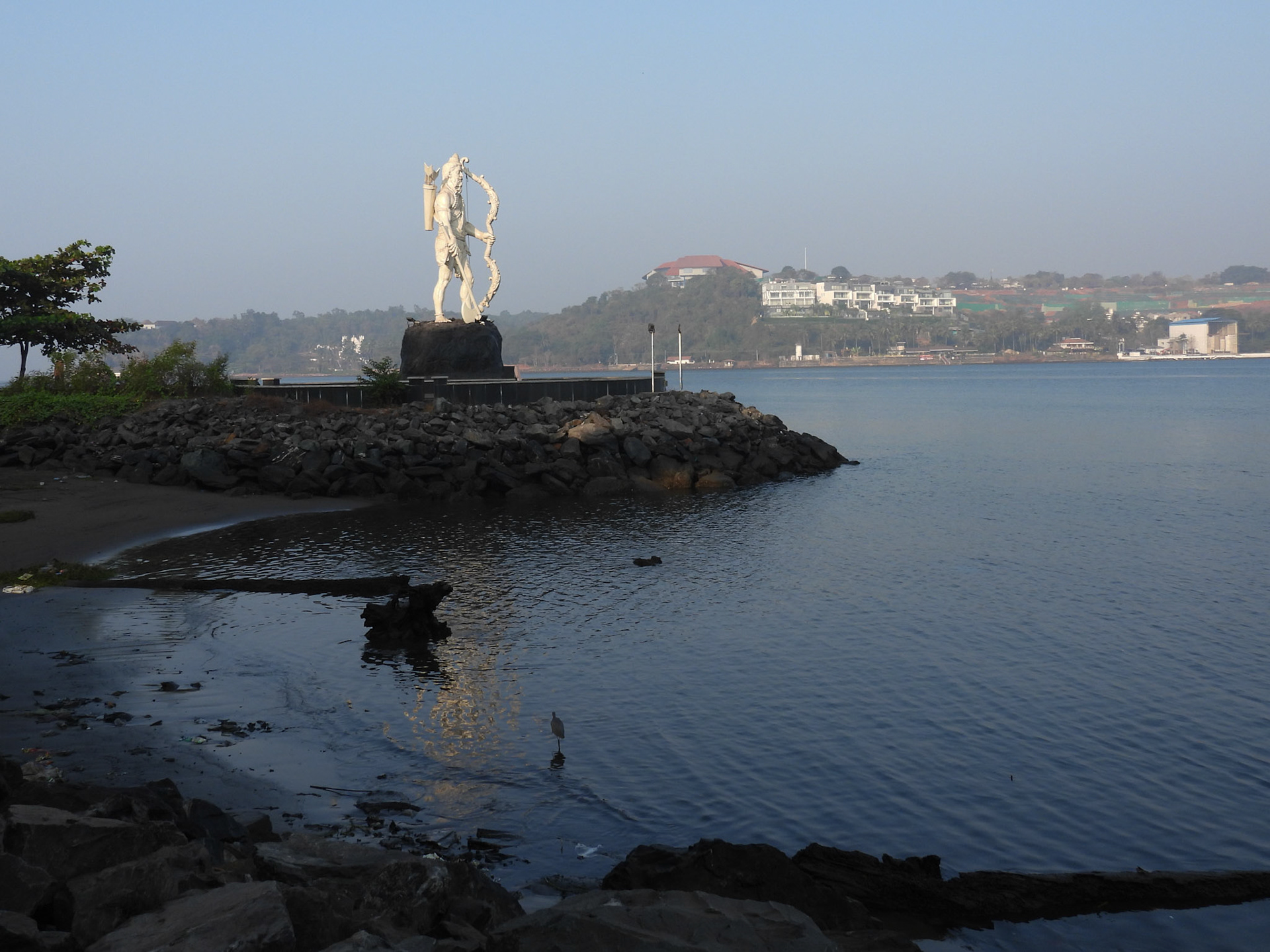 Early morning along the Mandovi River Promenade - Panjim 