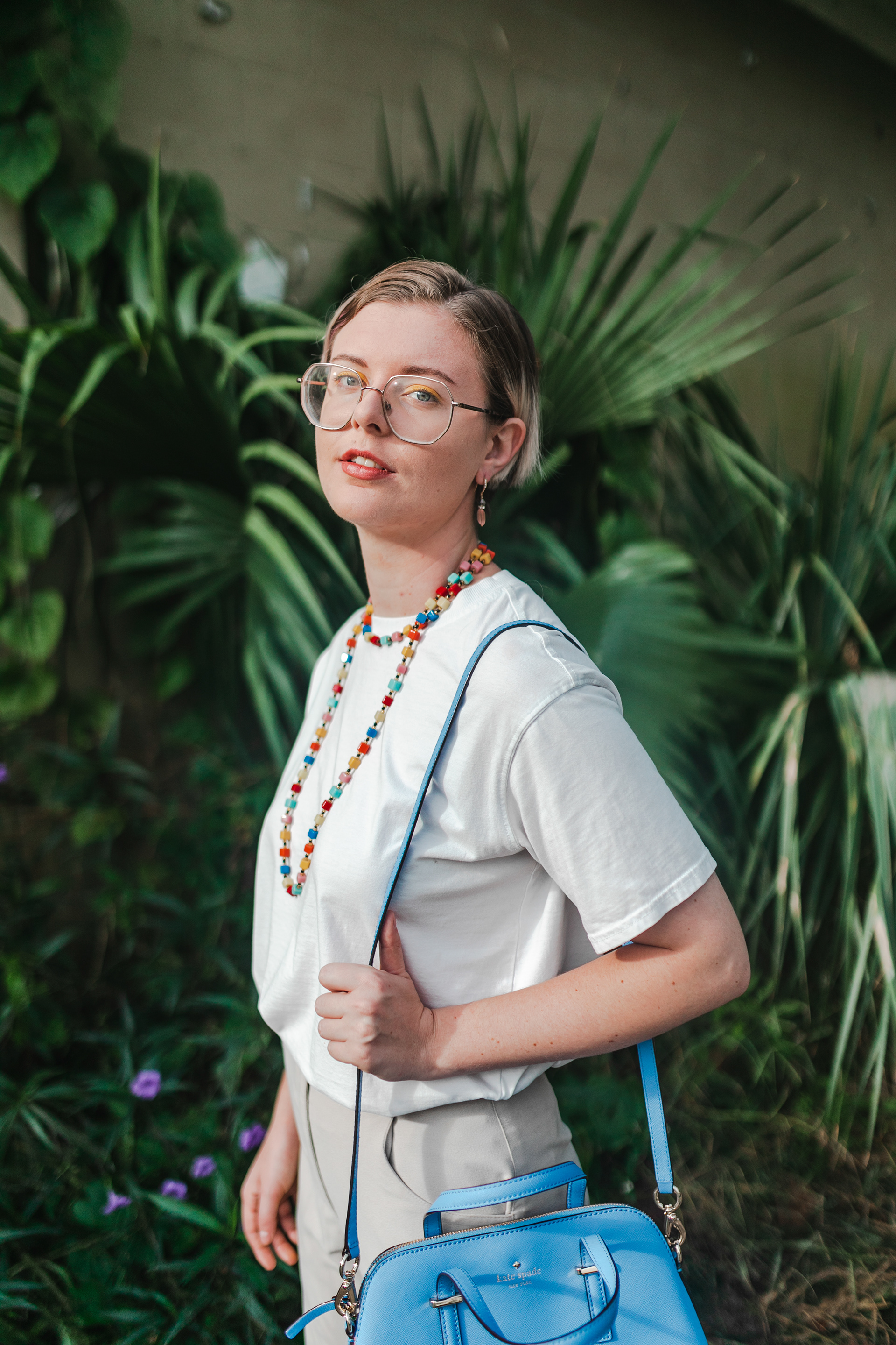 Modeling for a mock Kate Spade shoot. Photographer: Kaleigh Moreland