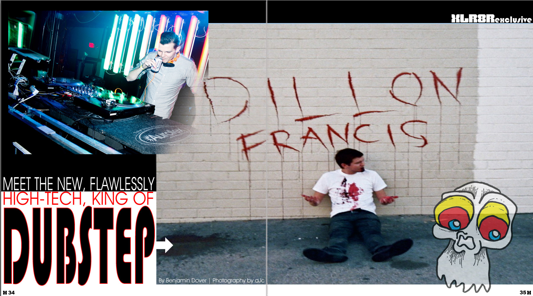 XLR8R Magazine Layout 