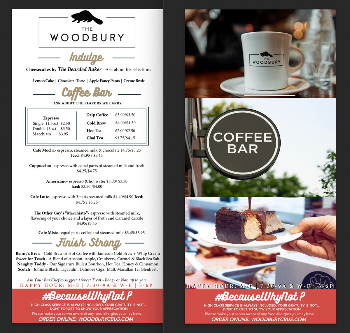 Menu Design - Dessert Menu - Local Restaurant