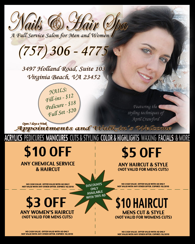 Ad Flyer - Local Nail Salon & Spa