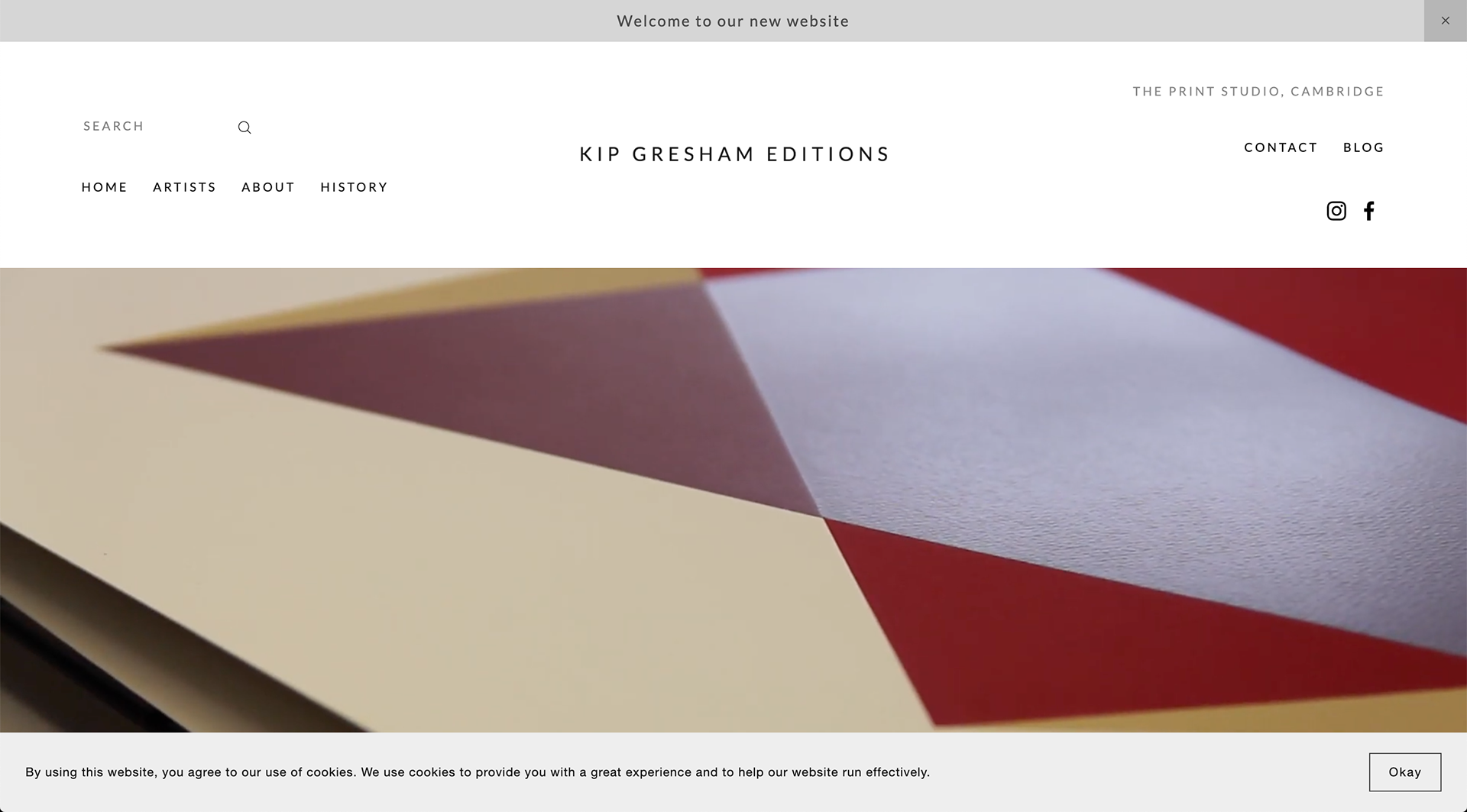 Kip Gresham Editions website redesign home page