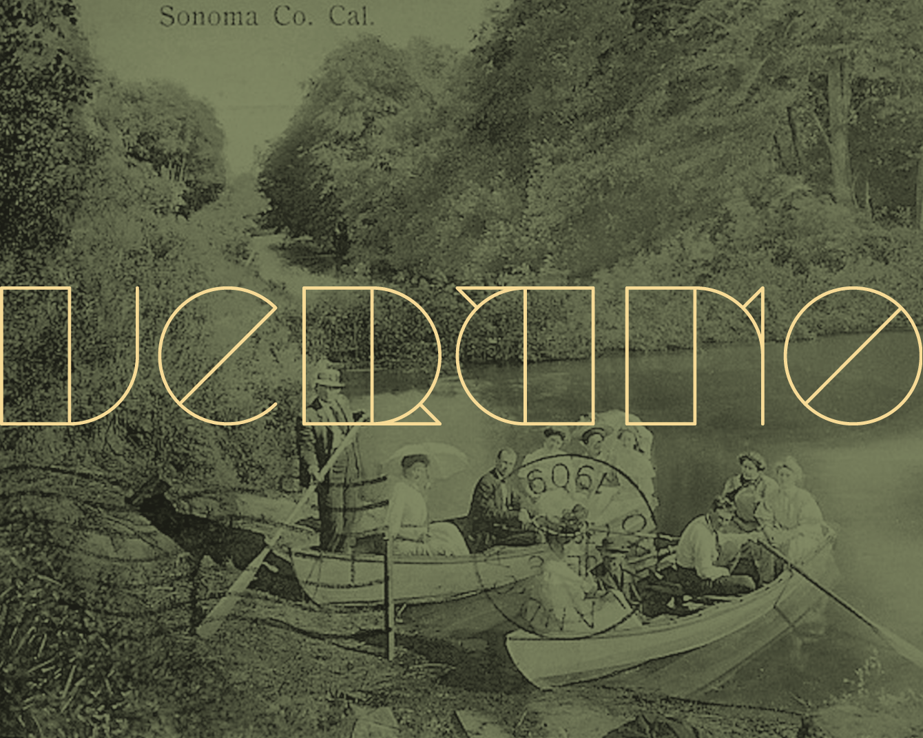 geometric deco-inspired font design