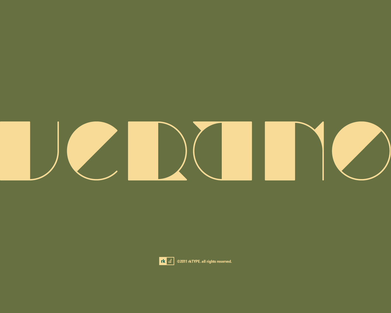 geometric deco-inspired font design