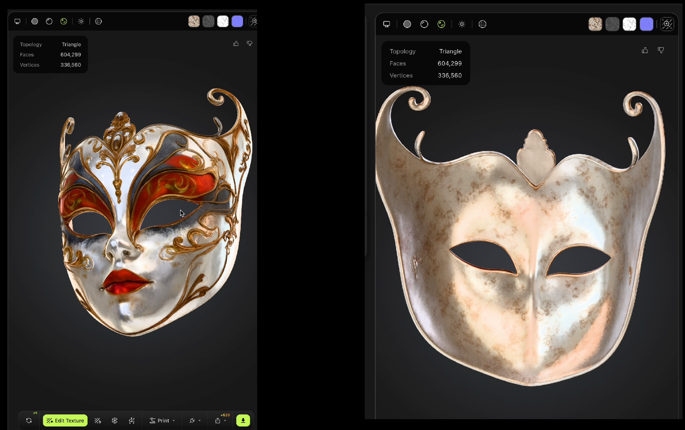3d mesh analysis and authoring of 3d surface details built from a single pinterest image using AI rendering and lighting techniques in combination with SideFX Houdini