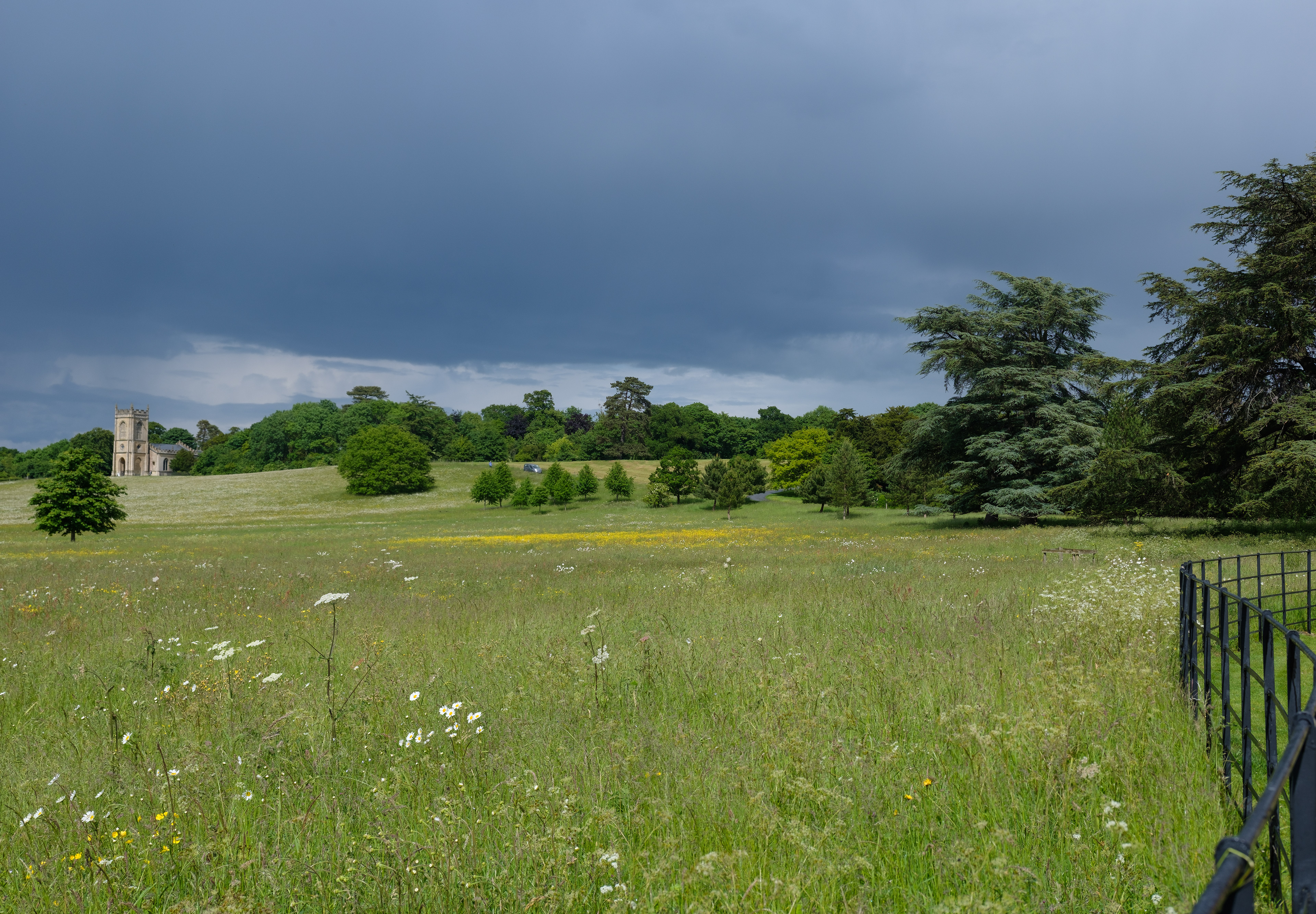 St Mary Magdalene's church from Croome Court