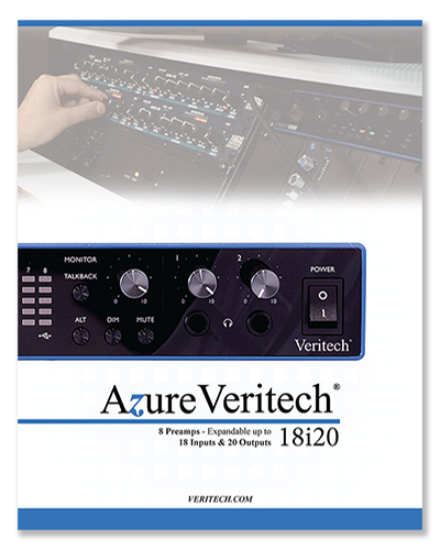 Azure Veritech Audio Interface - Full Page Magazine Ad