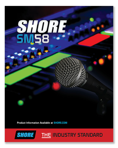 Shore SM58 Microphone - Full Page Magazine Ad