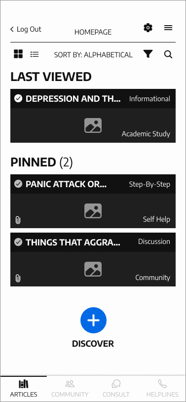 2. Homepage