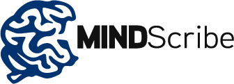 MindScribe prototype logo – a mental health app designed for guided journaling and emotional well-being.